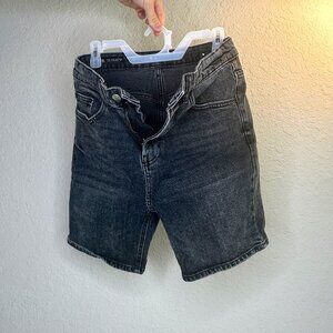 Zara Black 29"W Denim Shorts